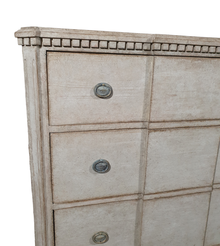 Antique Gustavian Chest - breakfront chest(SOLD)