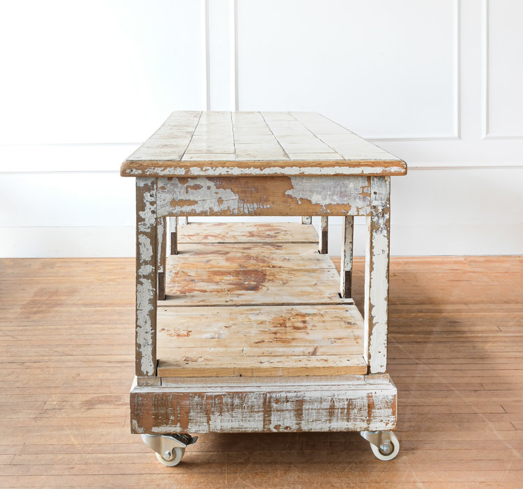 Tile Top Counter Northern France, c 1880