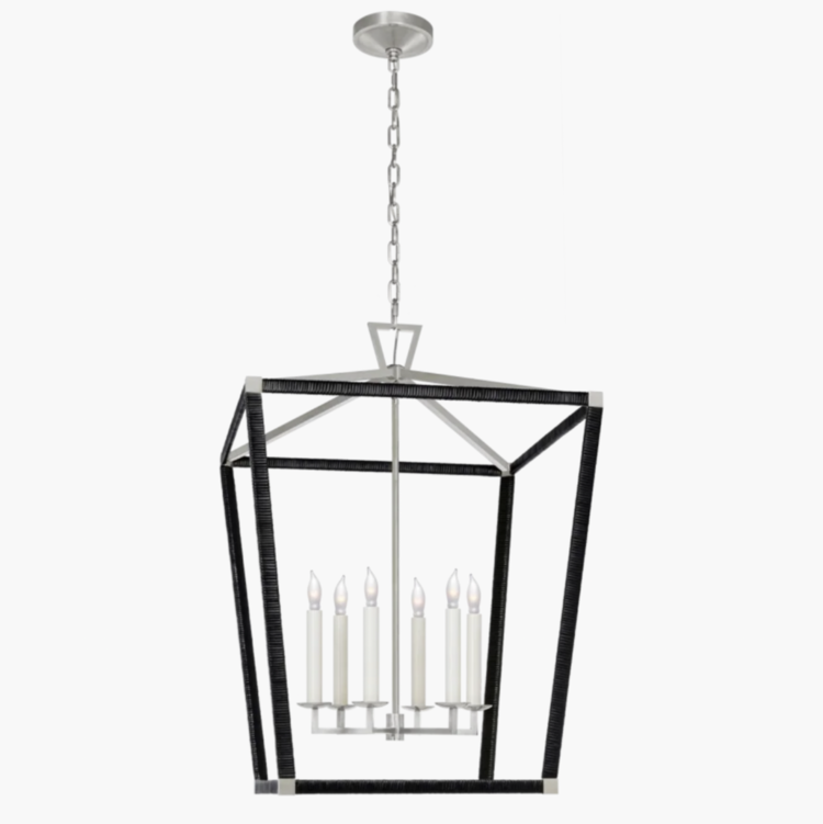 Darlana Rattan-Wrapped Lantern Mini 14"