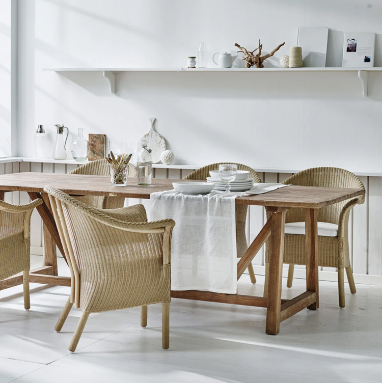 Classic Rattan Chair in Natural Loom