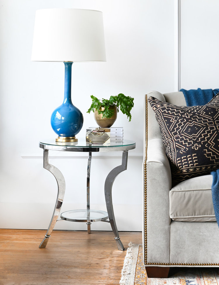 Vintage Chrome Side Table