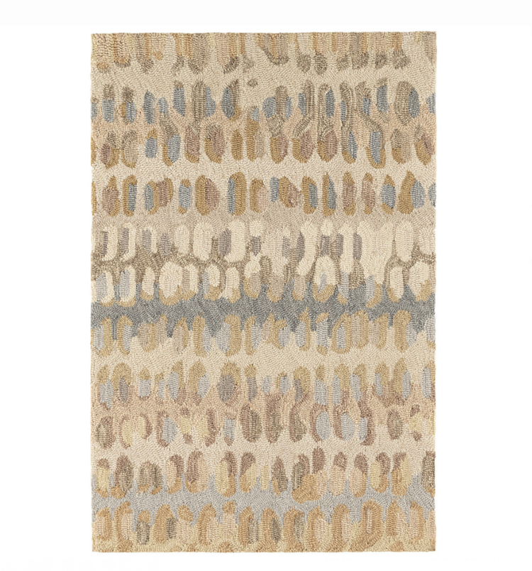 Paint Chip Hand Micro Hooked Wool Rug