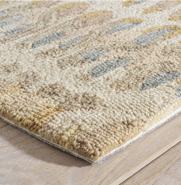 Paint Chip Hand Micro Hooked Wool Rug