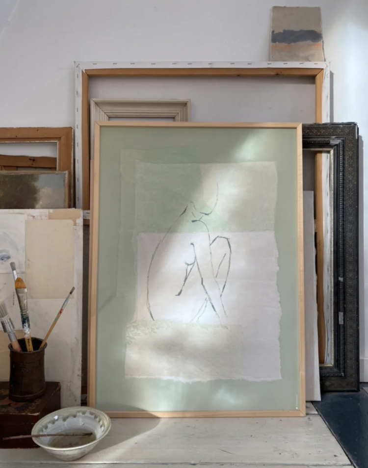 Paradis Vert Framed Art Print