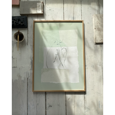 Paradis Vert Framed Art Print