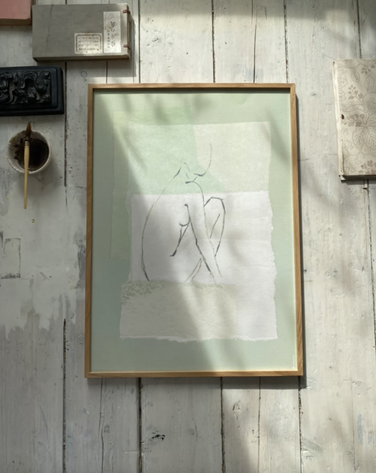 Paradis Vert Framed Art Print