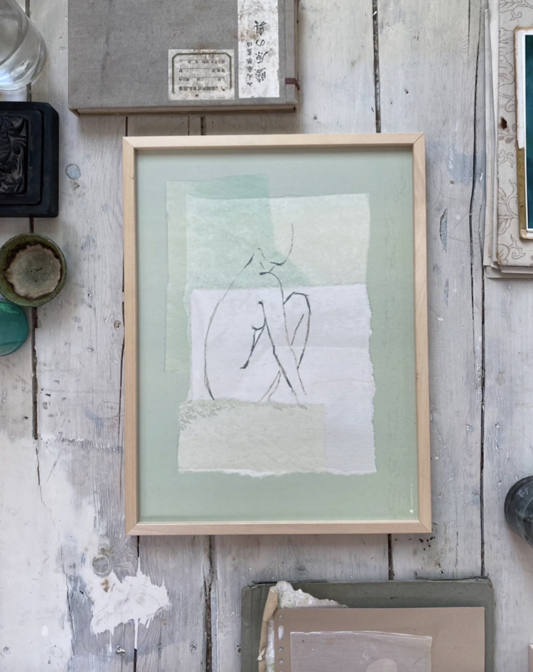 Paradis Vert Framed Art Print