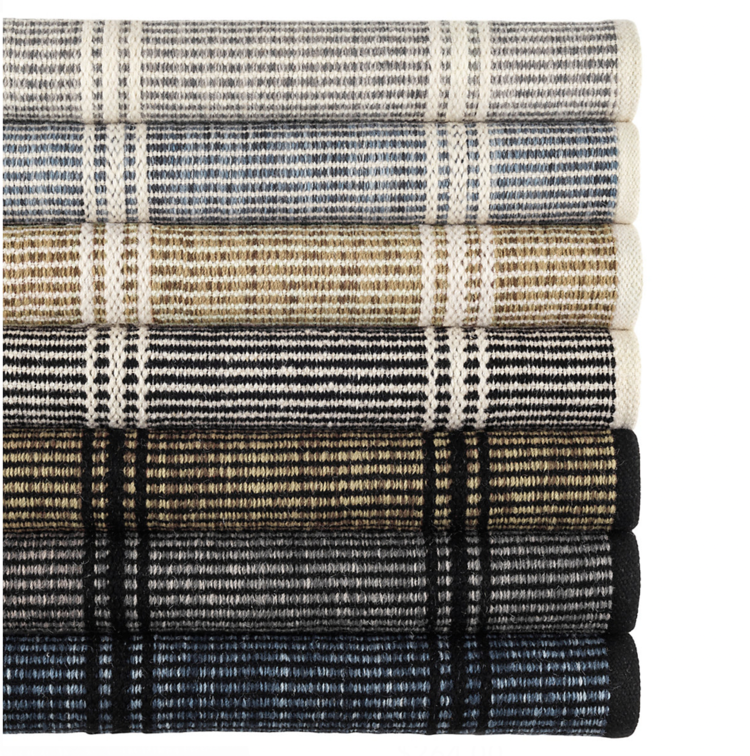 Dash & Albert Malta Black/Ivory Woven Wool Rug Gild & Co.