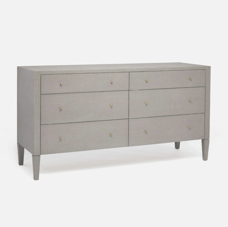 Conrad 60" Dresser in Faux Raffia