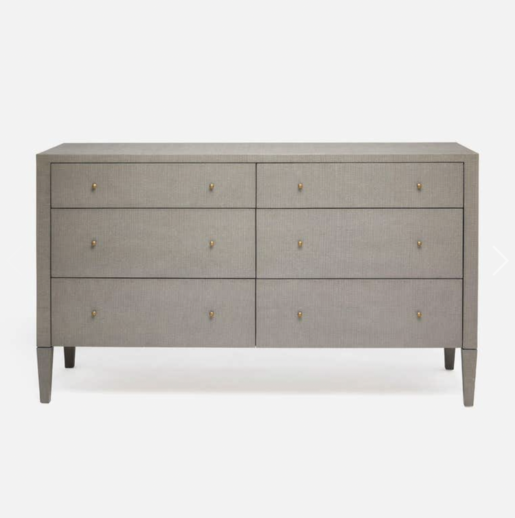 Conrad 60" Dresser in Faux Raffia