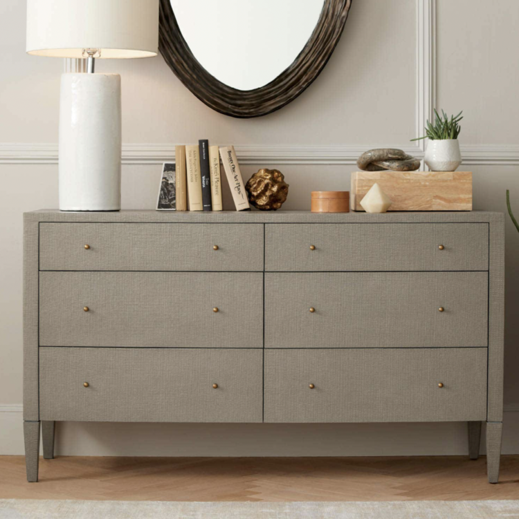 Made Goods Conrad 60" Dresser in Faux Raffia