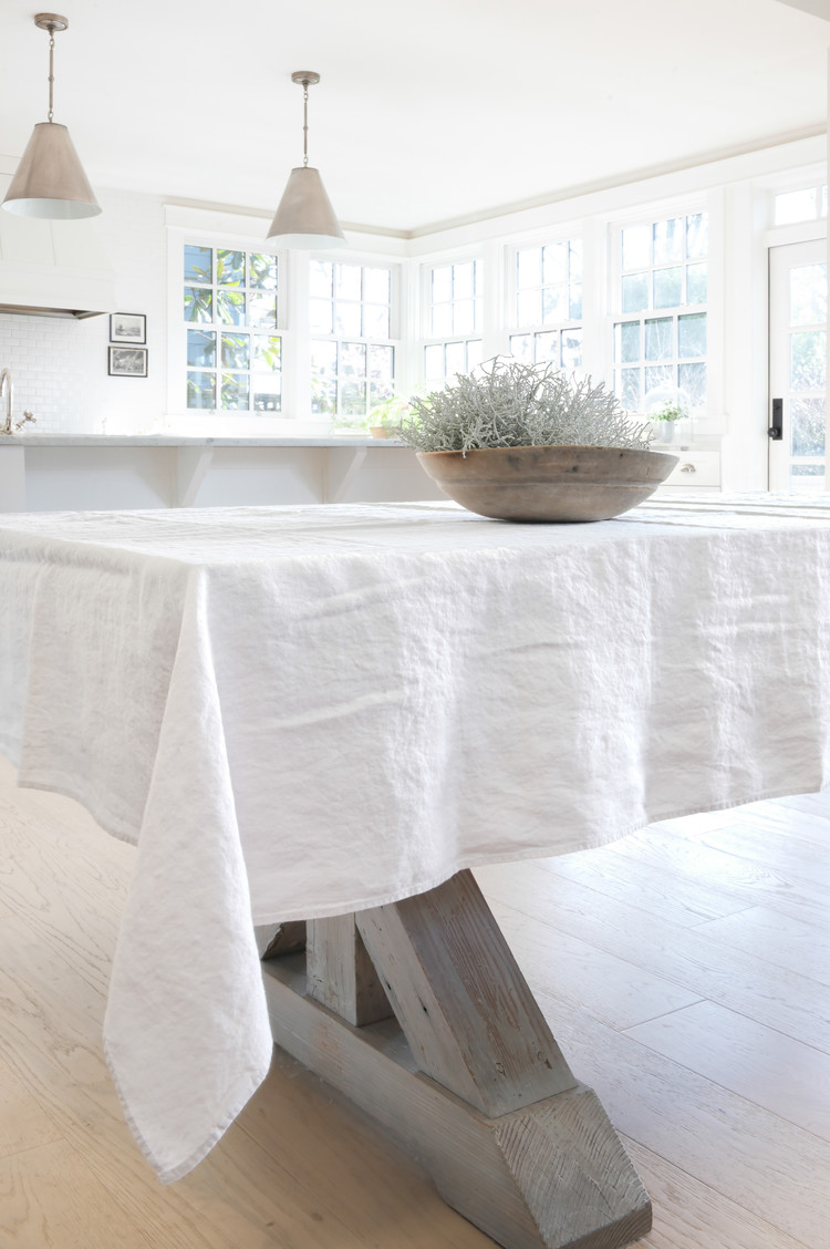 Linge Particulier Chalk French Linen Tablecloth