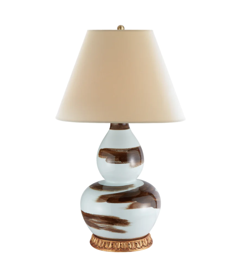 Brushstroke Lamp in Brown