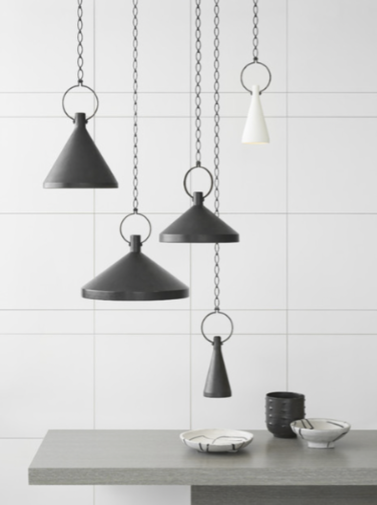 Limoges Small Pendant in Natural Rusted Iron