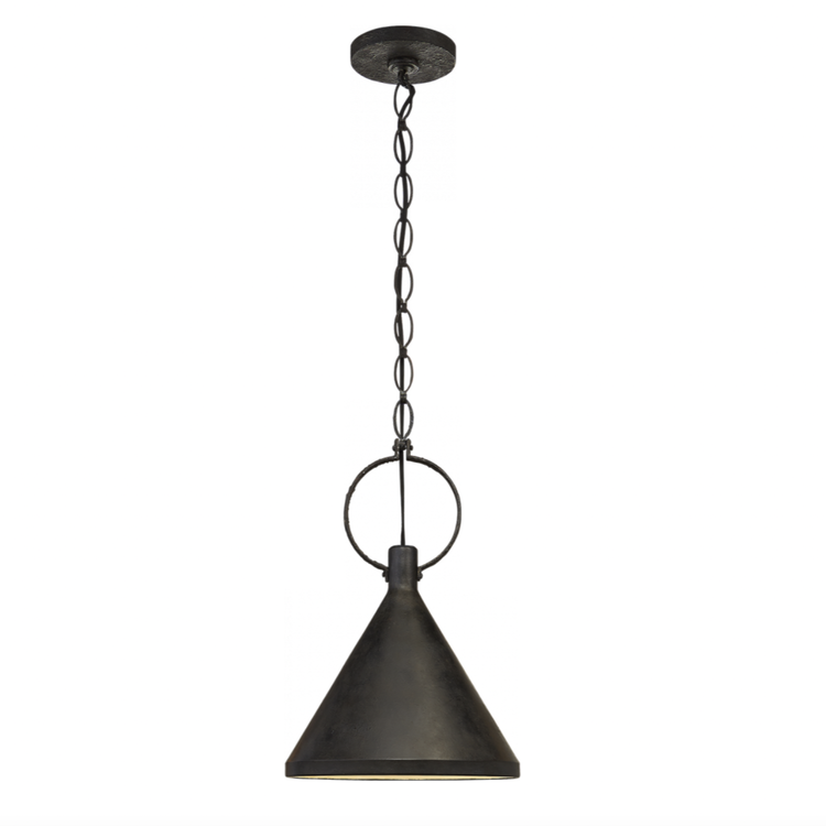 Limoges Medium Pendant in Natural Rusted Iron