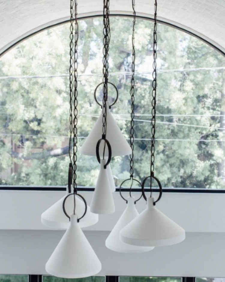 Limoges Medium Pendant in Natural Rusted Iron