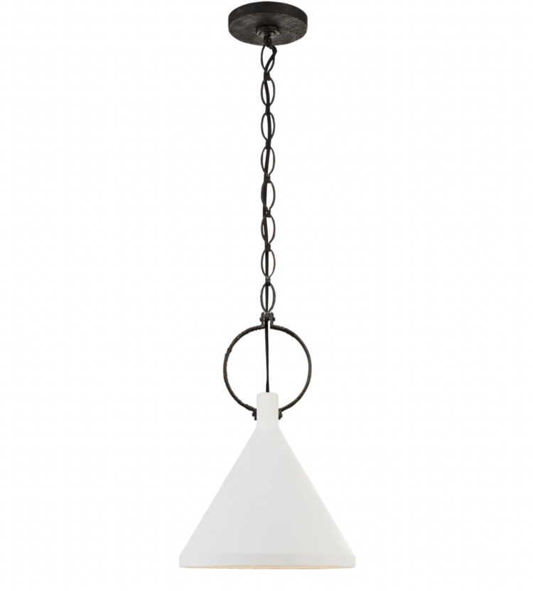 Limoges Medium Pendant in Natural Rusted Iron