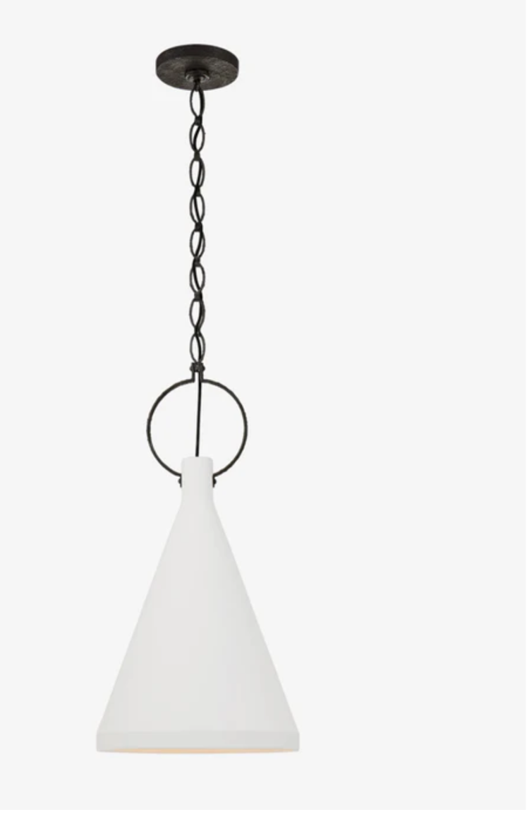 Limoges Medium Tall Pendant in Natural Rusted Iron