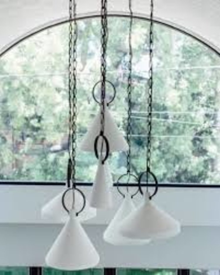 Limoges Large Pendant in Natural Rusted Iron