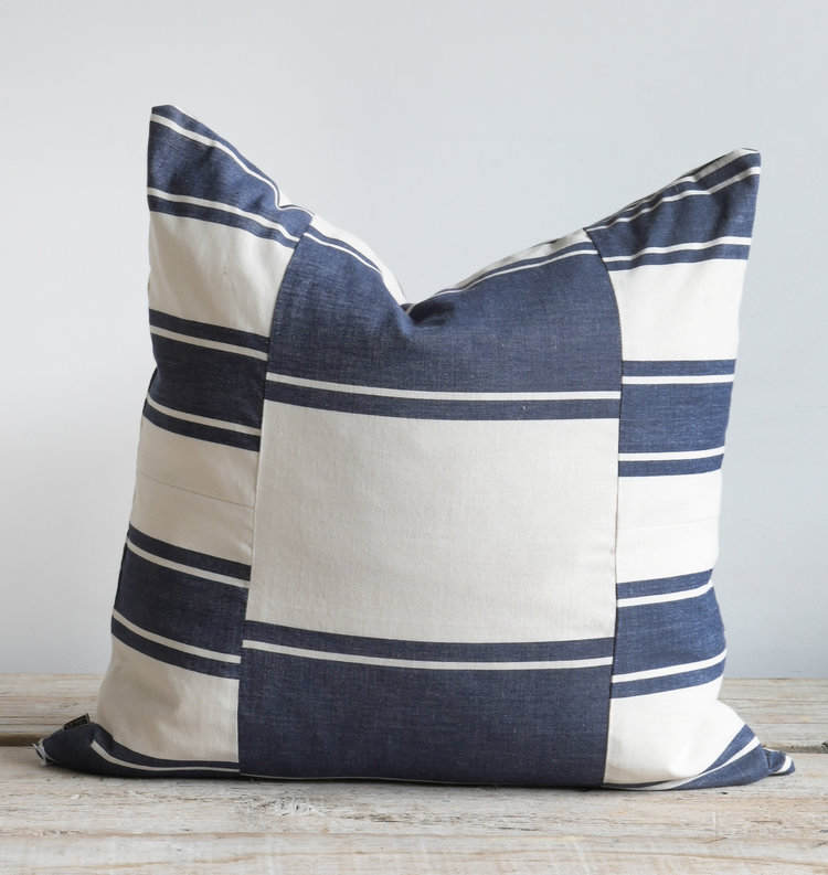 Schumacher Nomad Indigo Cushion