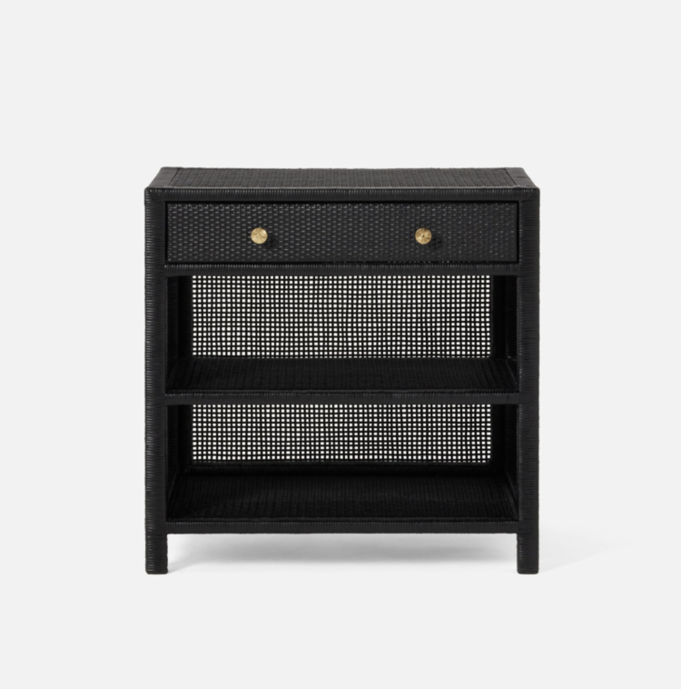 Isla Rattan Nightstand - Handcrafted Coastal Bedside Table