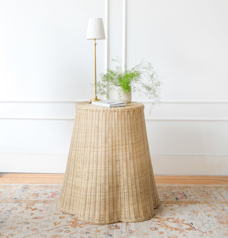 Gild & Co. Context Side Table, natural rattan