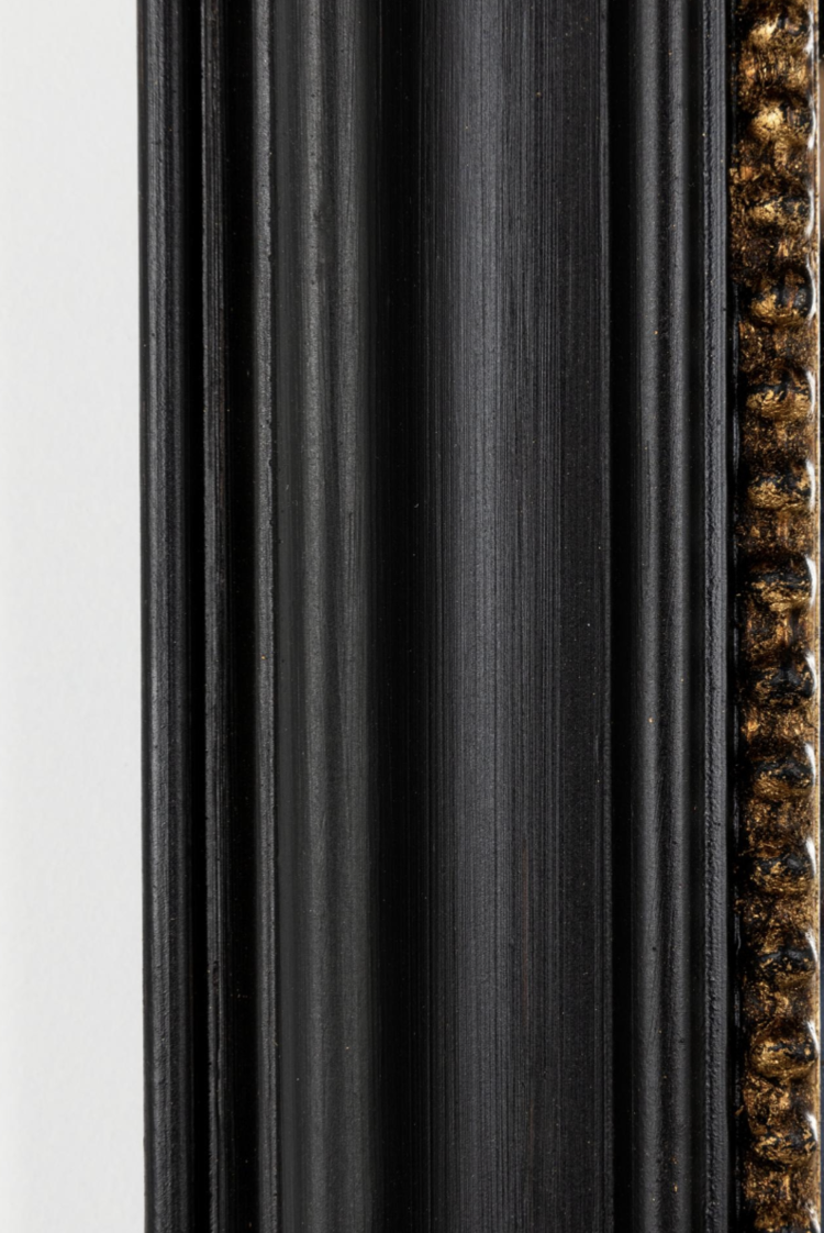 Black & Gold Napoleon Mirror Large