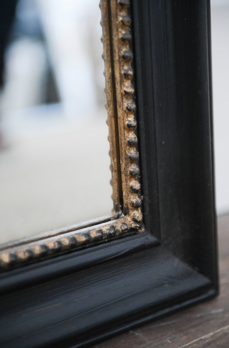 Black & Gold Napoleon Mirror Large