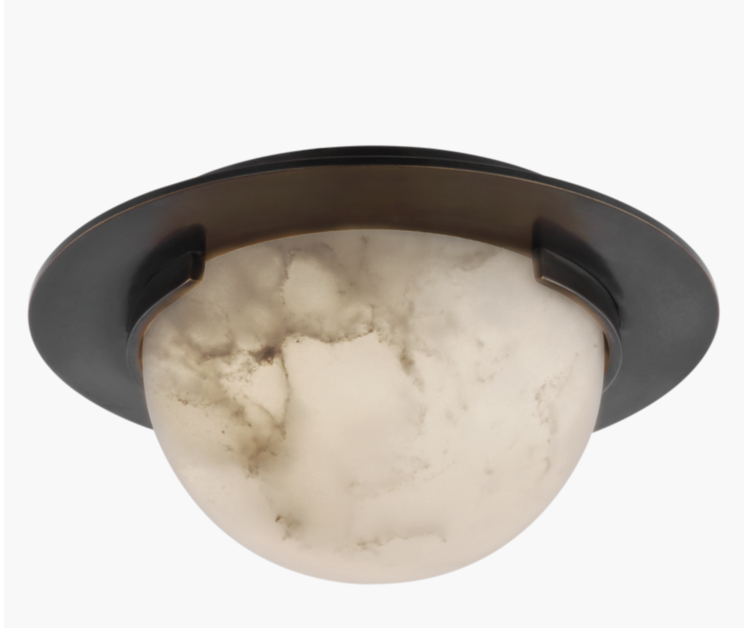 Melange Solitaire LED Flush Mount: 5 or 6"