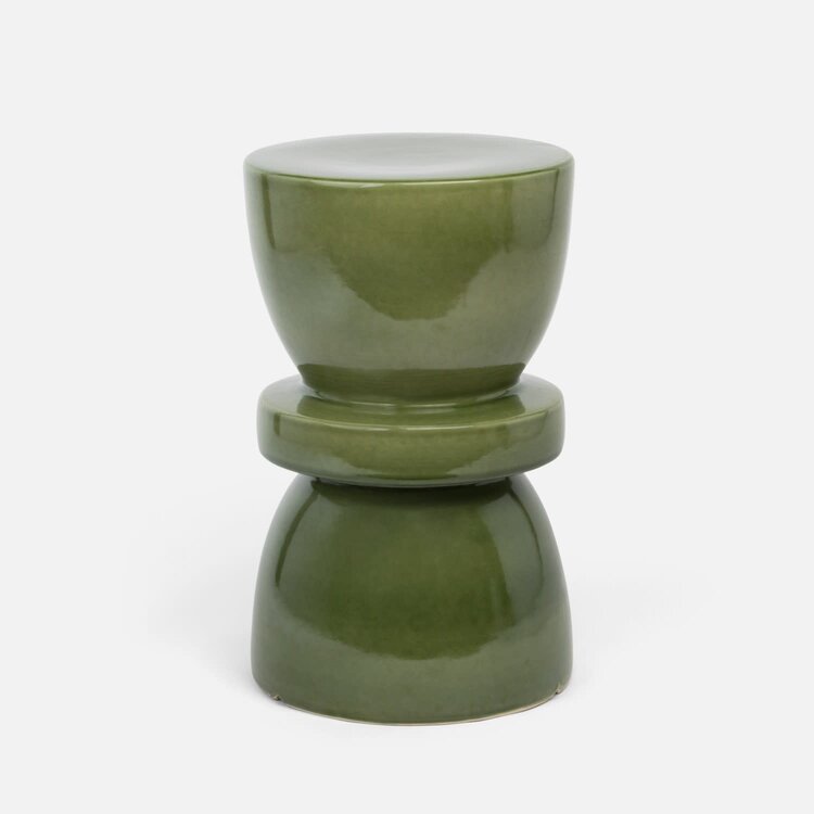 Binx Stool or Side Table in Green Gloss