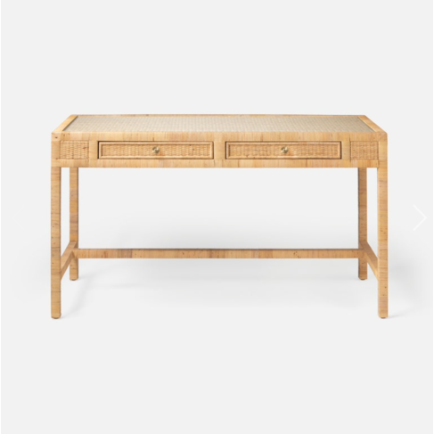 Made Goods Isla Rattan Desk (various colours & sizes)