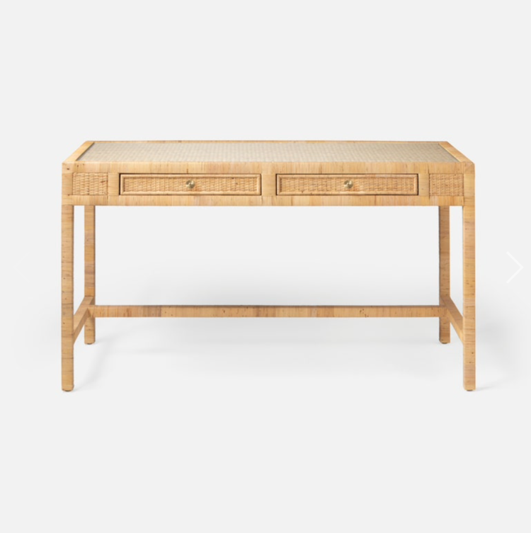 Isla Rattan Desk (warehouse item)