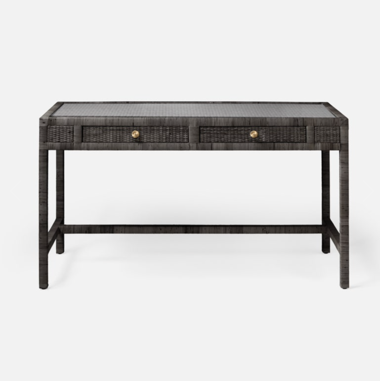 Made Goods Isla Rattan Desk (warehouse item)