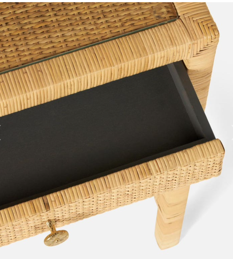 Made Goods Isla Rattan Desk (warehouse item)