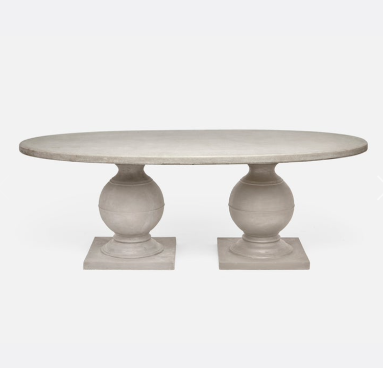 Cyril Oval Outdoor Dining Table