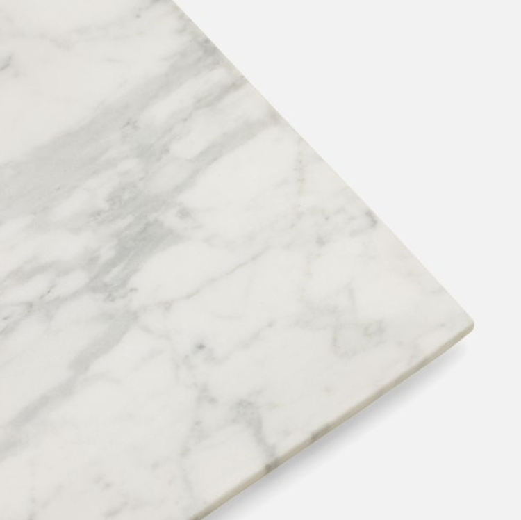 Elyria White Marble Tray