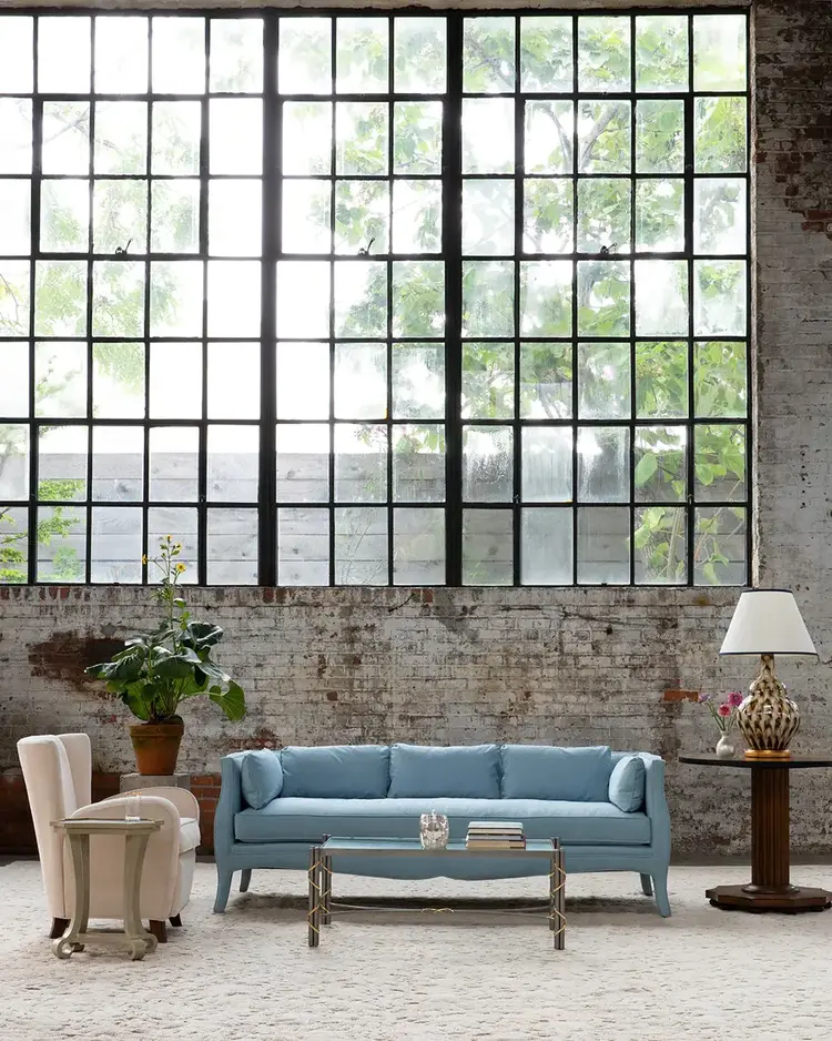 Bunny Williams Home Banda Lampshade Blue