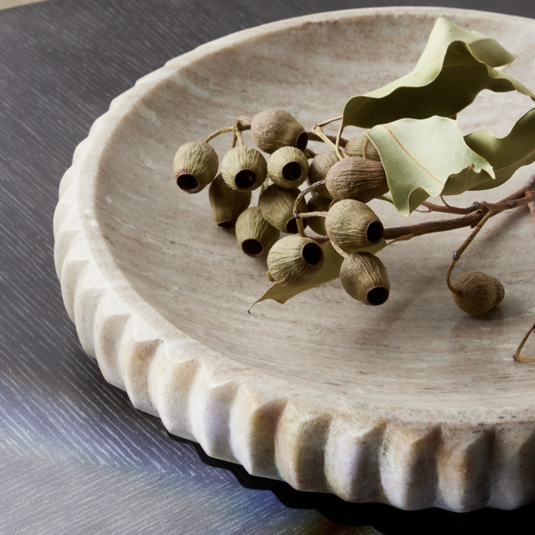 Made Goods Analia Beige Marble Tray