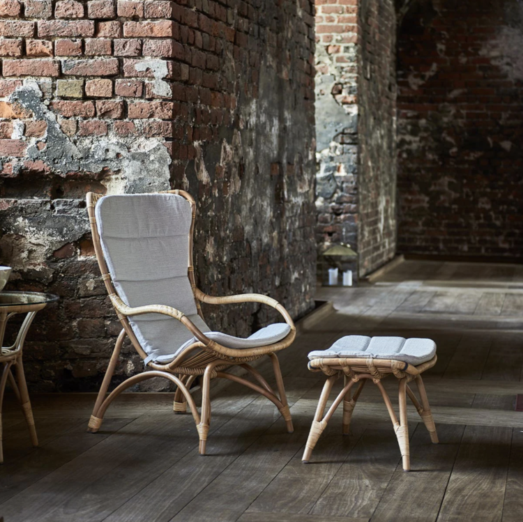 Sika Design Monet Lounger & Footstool with Cushion