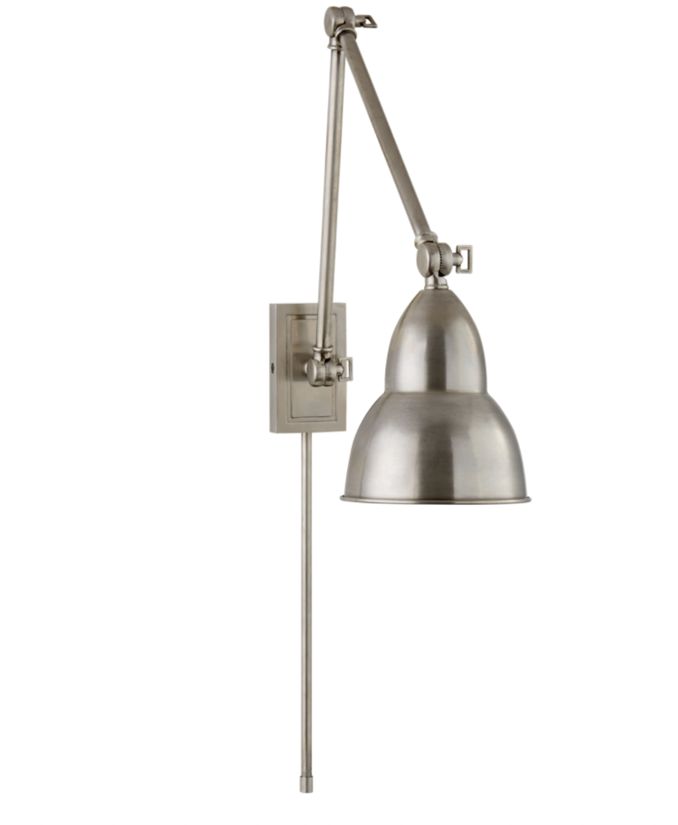 French Library Double Arm Wall Lamp