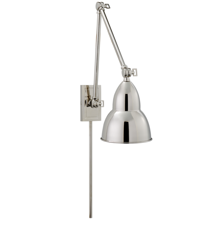 French Library Double Arm Wall Lamp