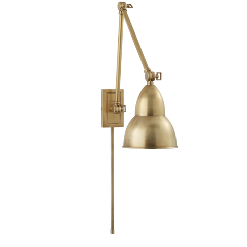 French Library Double Arm Wall Lamp (showroom display)