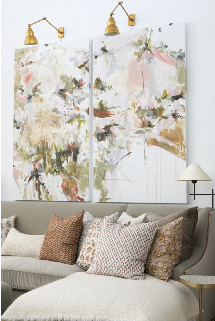 French Library Double Arm Wall Lamp