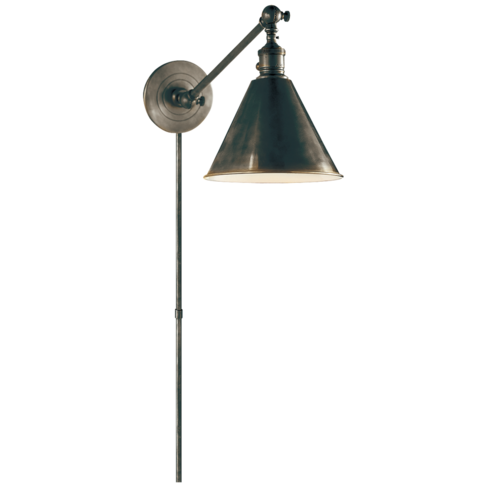 Boston Functional Single Arm Library Light w cord cover