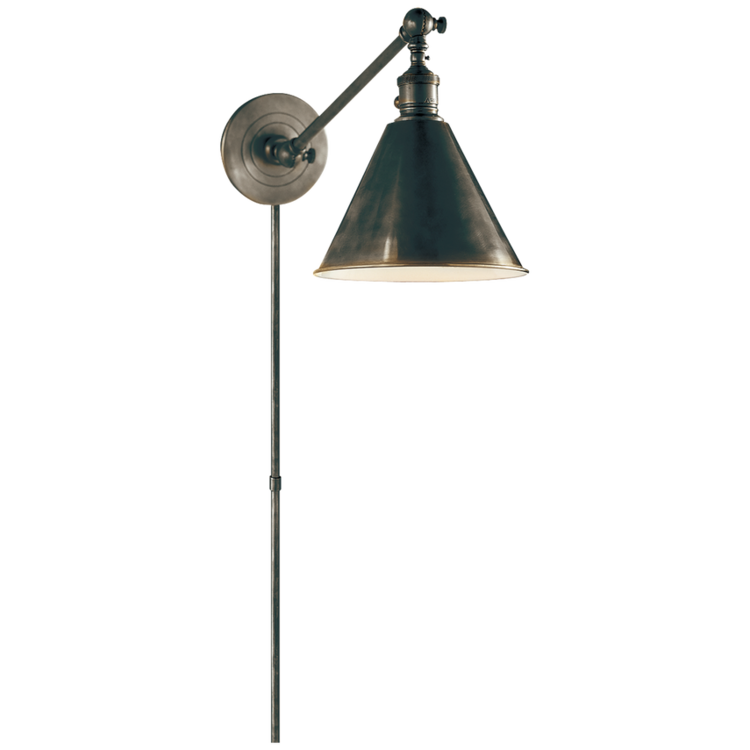 Boston Functional Single Arm Library Light w cord cover