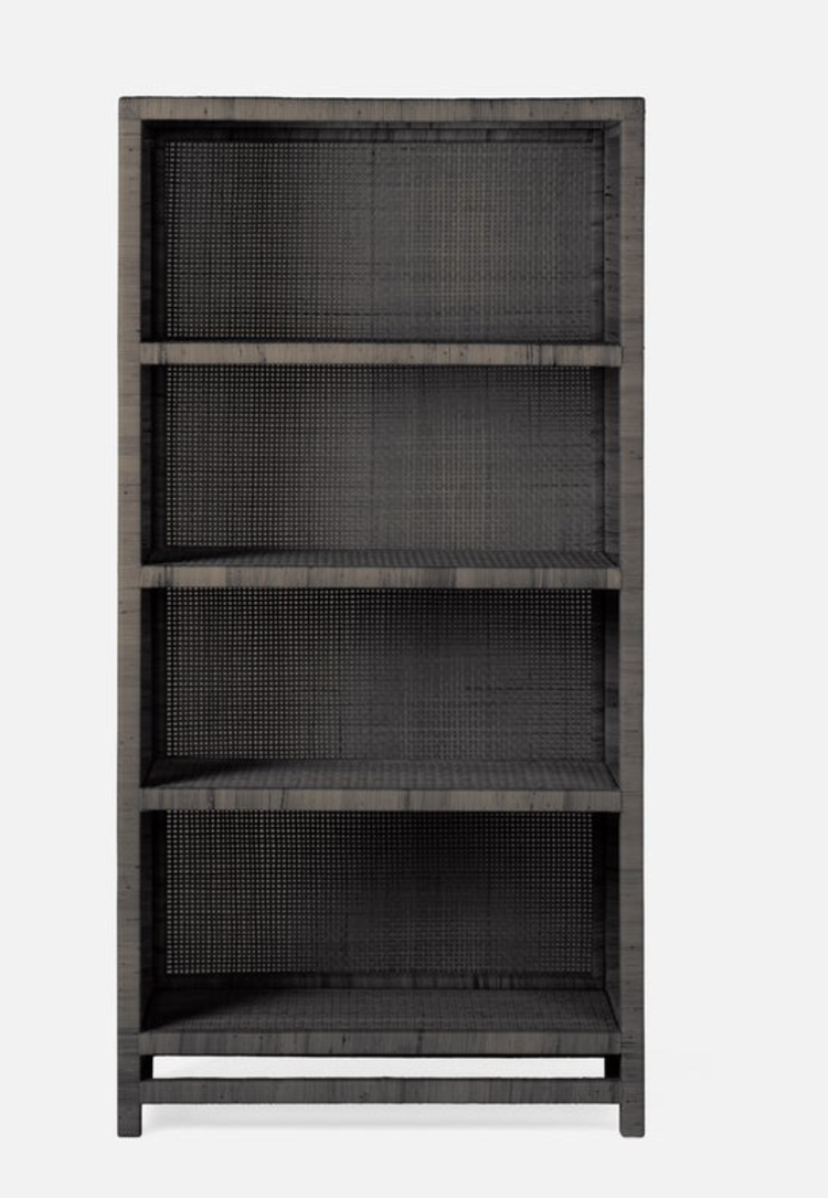 Isla Bookcase, rattan