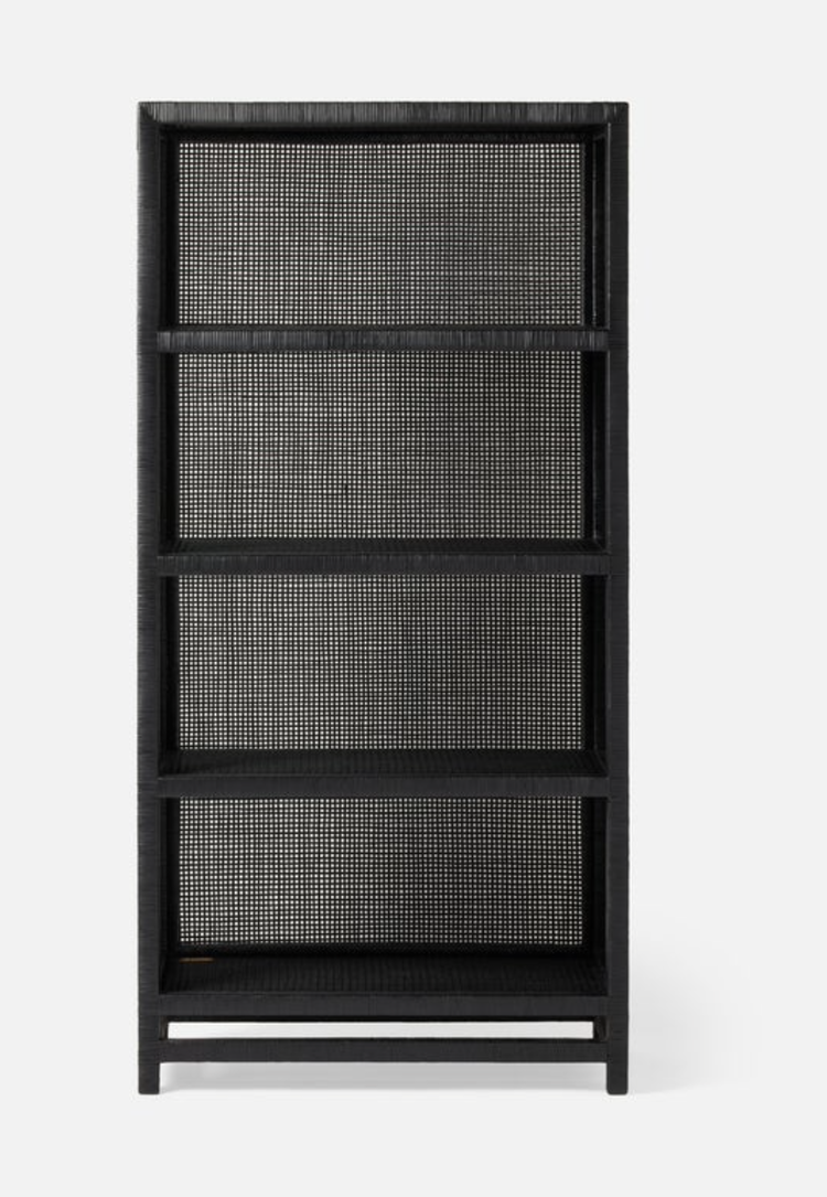 Isla Bookcase, rattan