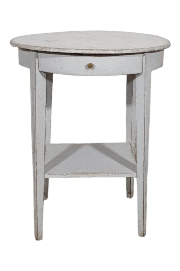 Antique Swedish Round Side Table (SOLD)