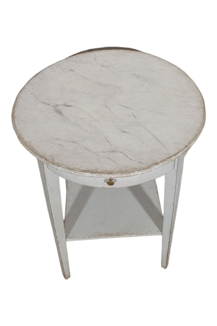 Antique Antique Swedish Round Side Table (SOLD)