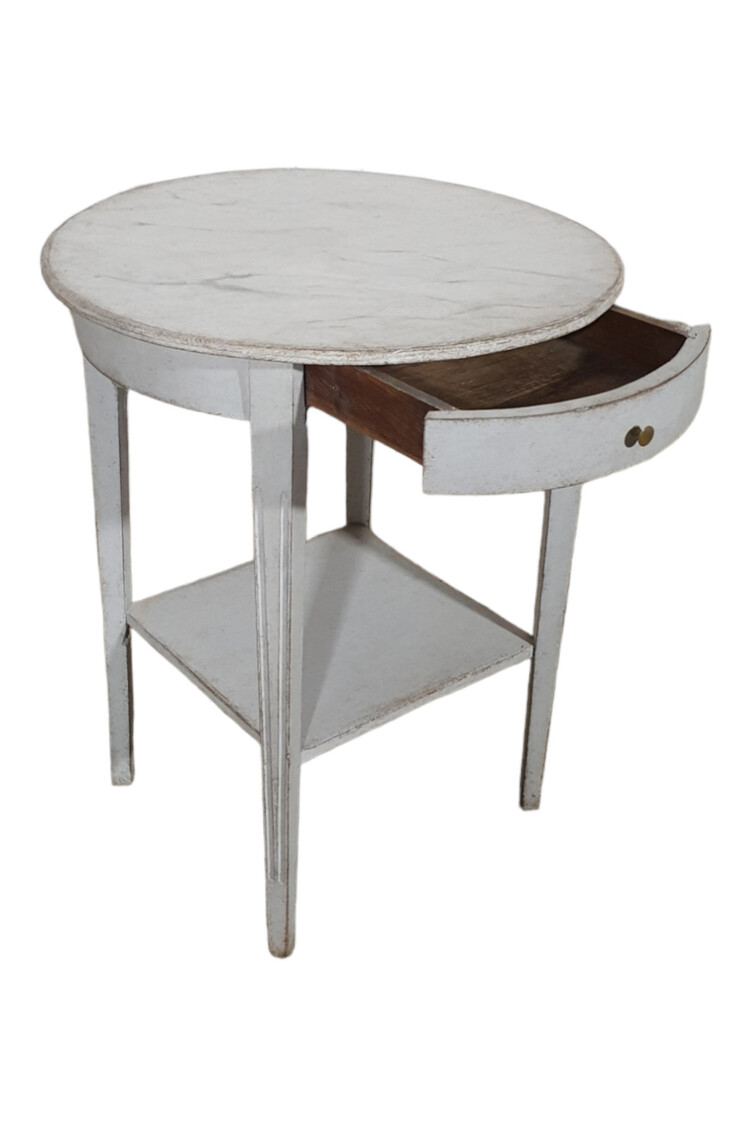 Antique Antique Swedish Round Side Table (SOLD)